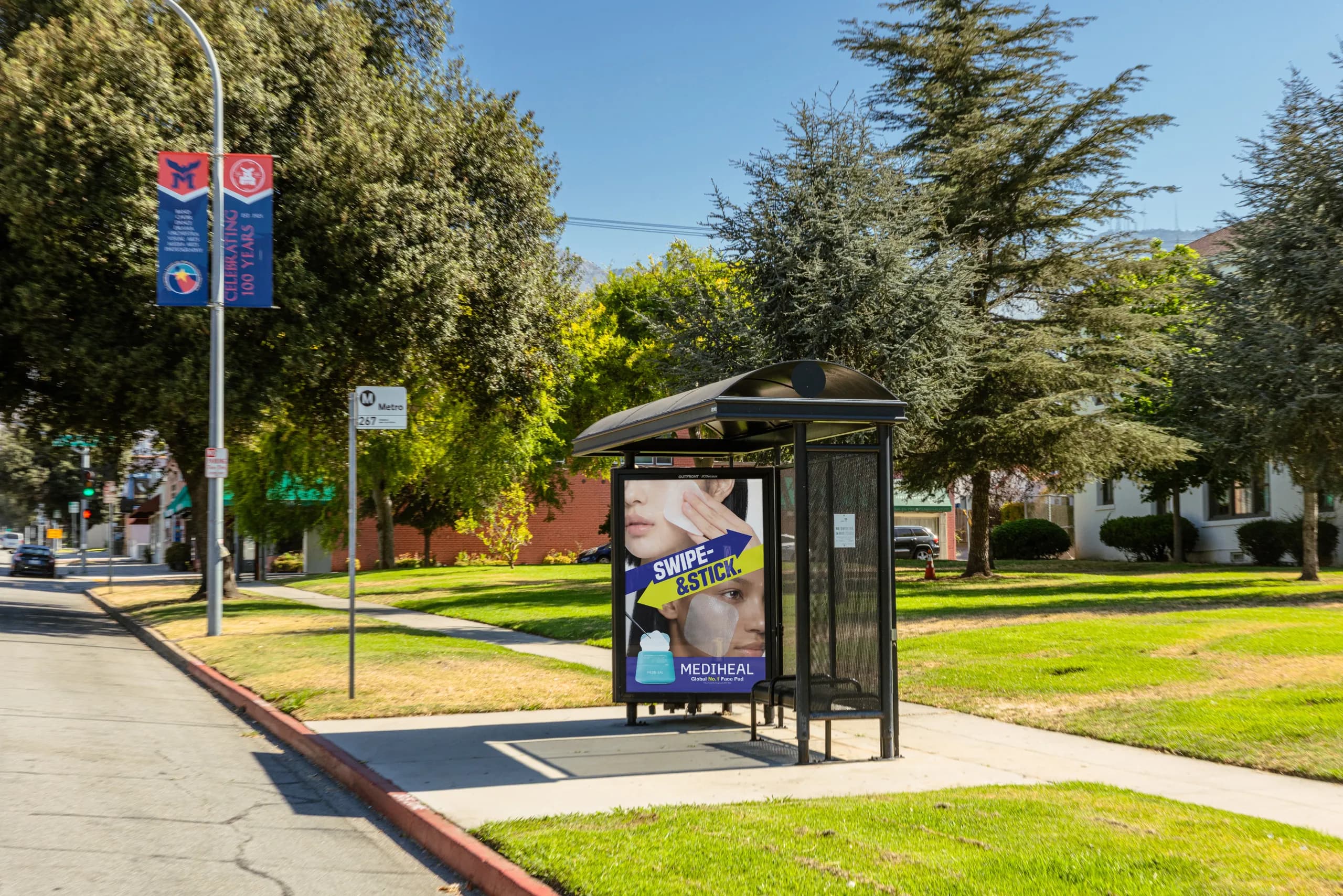 Mediheal — Bus Shelter OOH in Pasadena