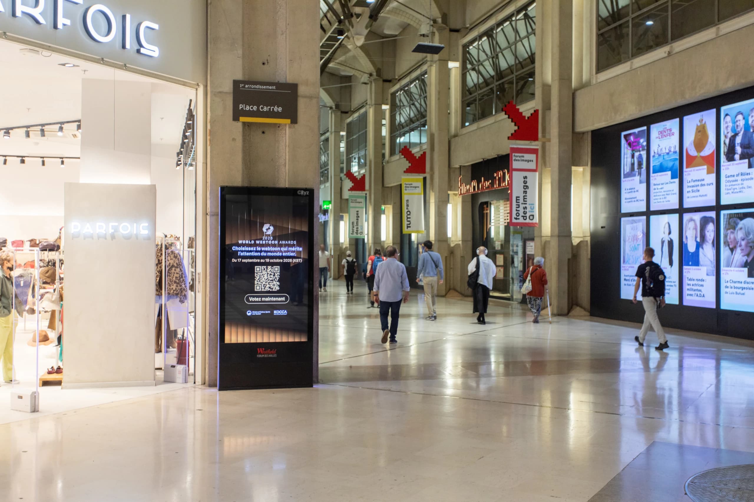 Which Paris Shopping Centers Were Selected?